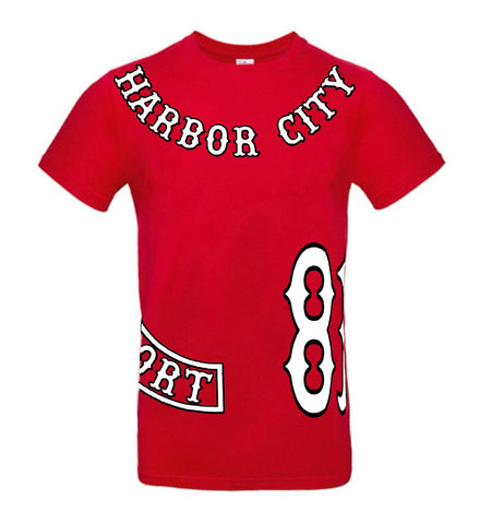 T-Shirt Support 81 Side-Rocker (rot/weiß)