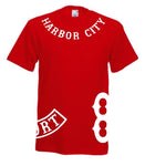 T-Shirt Harbor City Side-Rocker (rot/weiß)